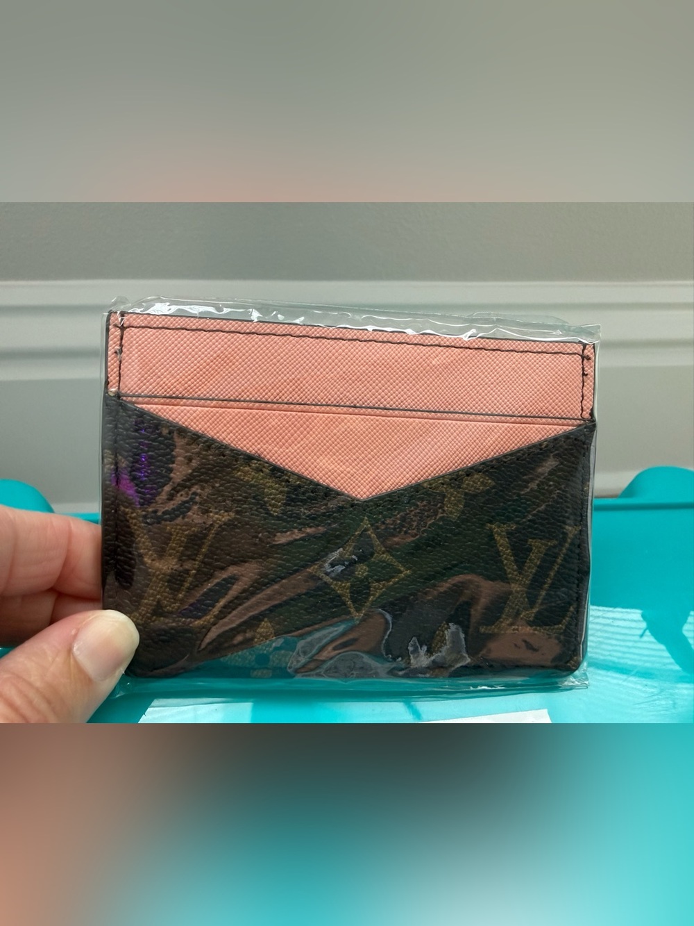 Louis Vuitton Pink & Monogram Envelope Clutch